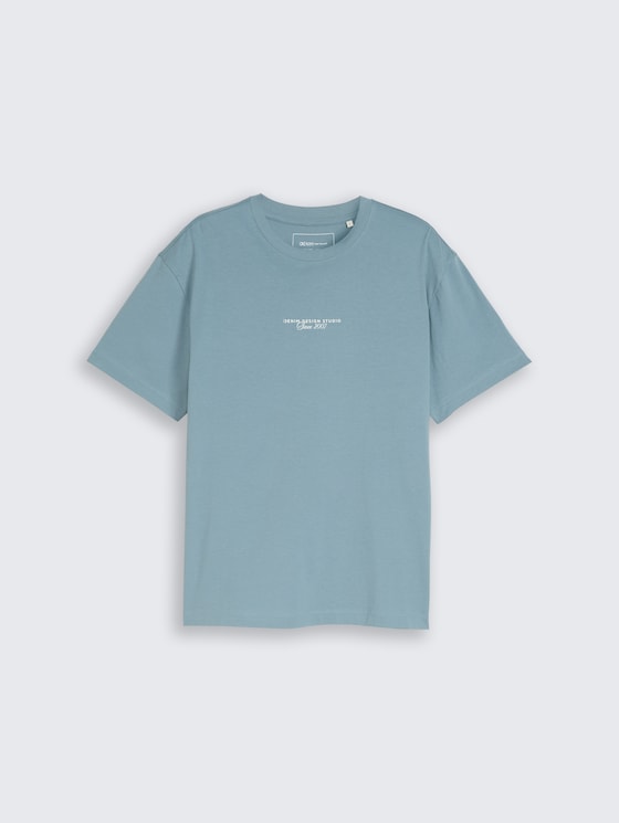 Relaxed Fit T-Shirt mit Rückenprint von Denim Male, citadel blue