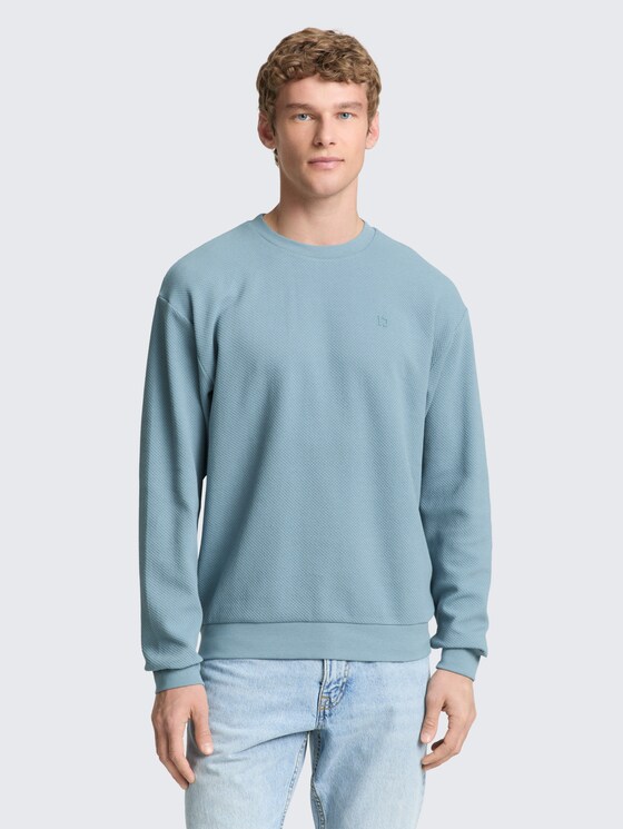 Sweatshirt aus Baumwolle von Denim Male, citadel blue
