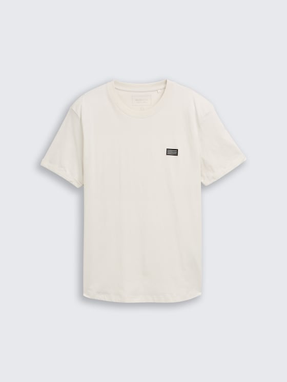 T-Shirt aus Baumwolle von Denim Male, greyish white