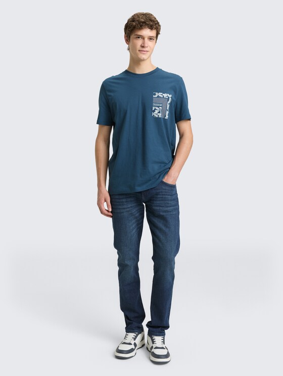 T-shirt met print door Denim Male, nighttime blue