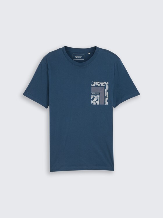 T-shirt avec imprimé par Denim Male, nighttime blue