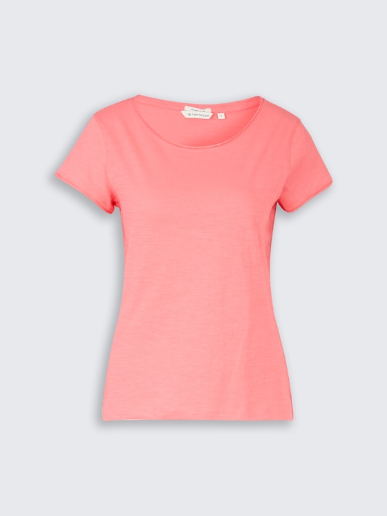 T-shirt van katoen door Women, soft coral pink