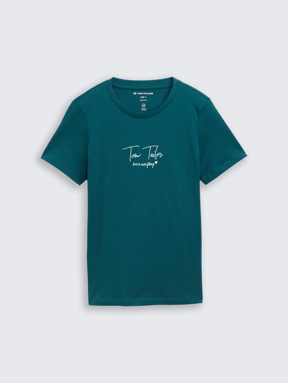 T-Shirt mit Logo-Print von Women, Deep Meadow Green