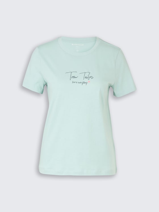 T-Shirt mit Logo-Print von Women, blue haze