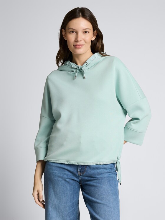 Hoodie Sweatshirt aus Scuba von Women, blue haze