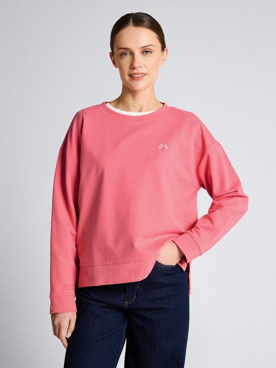 Sweatshirt mit Rückenprint von Women, soft coral pink