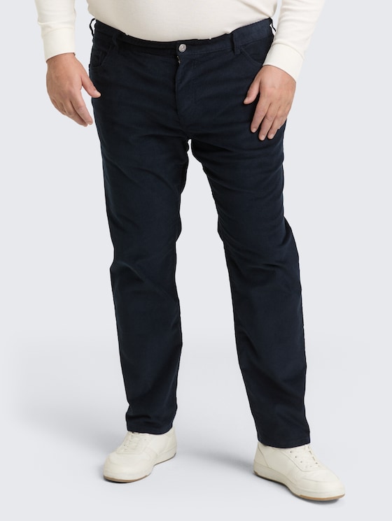 Plus Size - Regular Fit Cordhose von Men Plus Size, sky captain blue