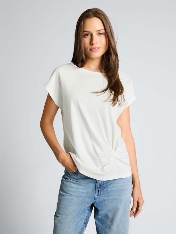 T-shirt avec nœud par Women, Whisper White