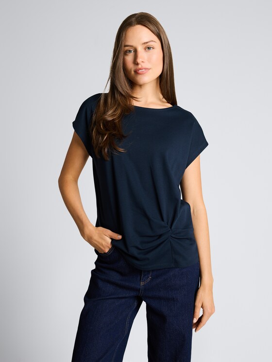 T-shirt avec nœud par Women, sky captain blue