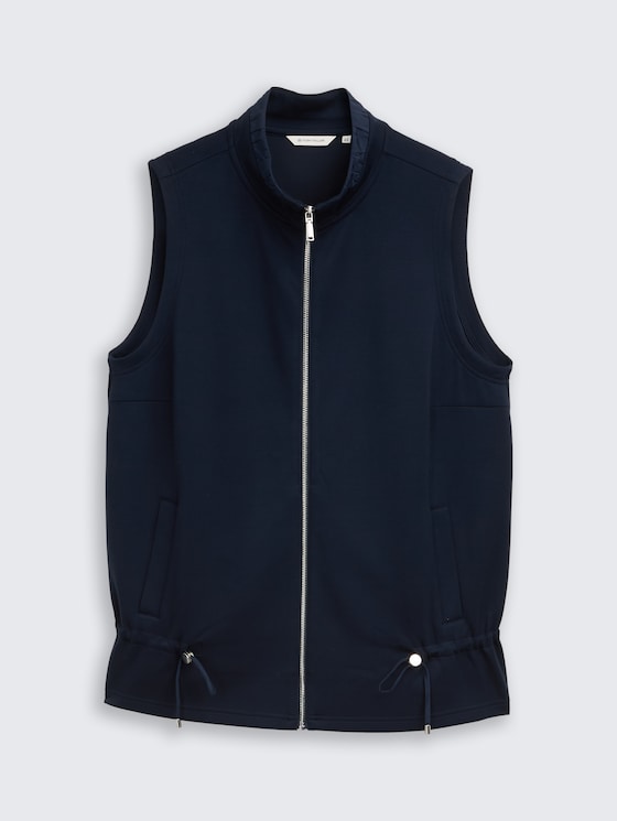 Plus Size - Scuba Sweatweste mit Stehkragen von Women Plus Size, sky captain blue