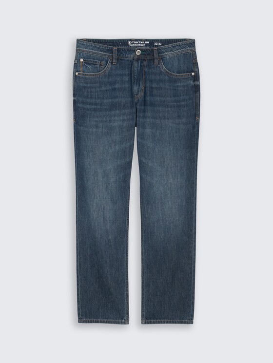 Jean TTMARVIN STRAIGHT par Men, Used Dark Stone Blue Denim