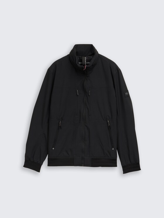 Blouson Jacke mit verstaubarer Kapuze von Men, Black