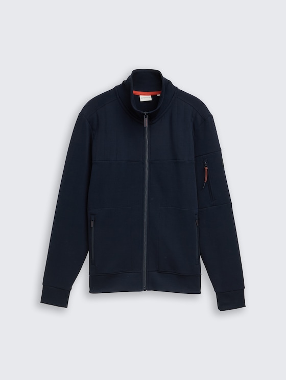 Sweatjacke mit Reißverschlusstaschen von Men, sky captain blue