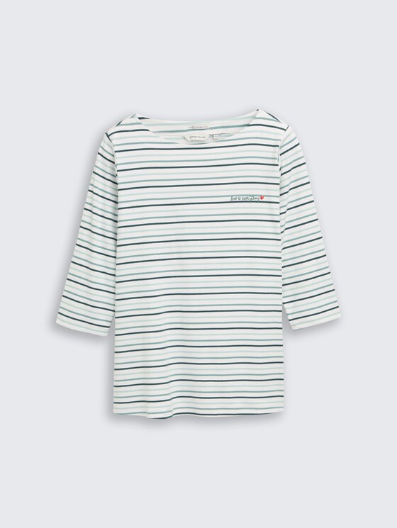 Plus Size - Shirt met lange mouwen en streepjesmotief door Women Plus Size, blue haze multicolor stripe