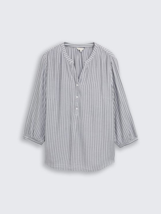 Plus Size - Bluse mit Streifenmuster von Women Plus Size, navy white stripe