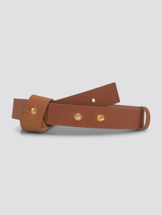Leder-Taillengürtel mit angebrachter Schlaufe - Frauen - cognac / brandy Leder-Taillengürtel mit angebrachter Schlaufe - Frauen - cognac / brandy - 7 - TOM TAILOR