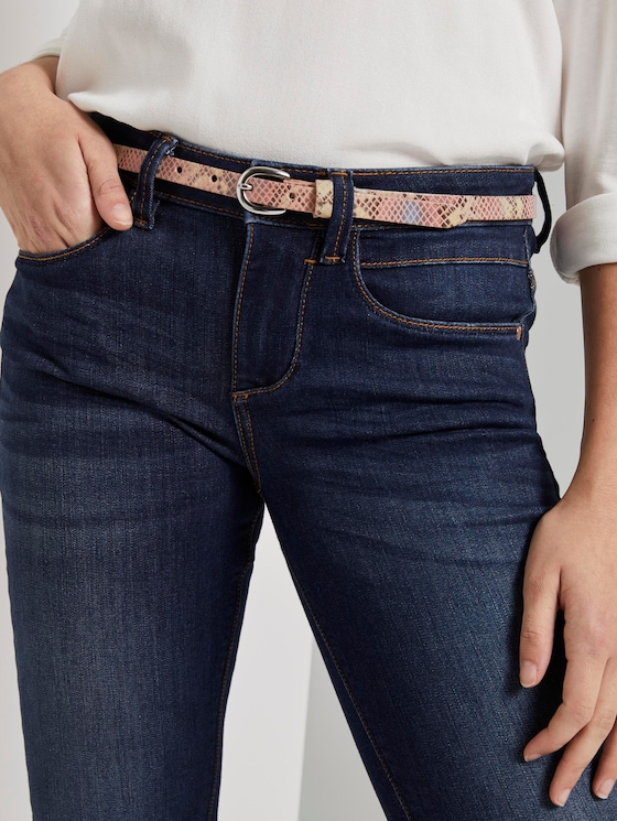 Leather waist belt with a snake print - Women - rosa multi Leather waist belt with a snake print - Women - rosa multi - 5 - TOM TAILOR