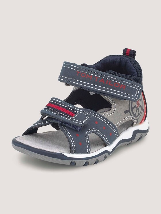 Sandalen mit Klettverschluss - unisex - navy-grey-red Sandalen mit Klettverschluss - unisex - navy-grey-red - 10 - TOM TAILOR