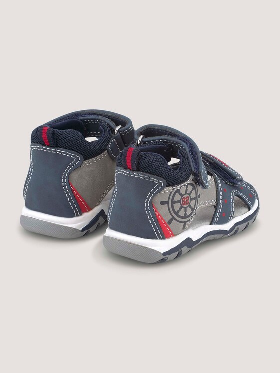 Sandalen mit Klettverschluss - unisex - navy-grey-red Sandalen mit Klettverschluss - unisex - navy-grey-red - 8 - TOM TAILOR