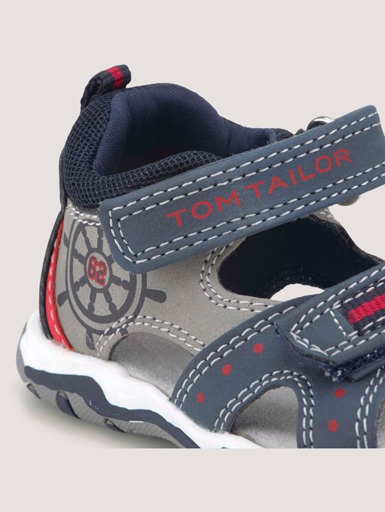 Sandalen mit Klettverschluss - unisex - navy-grey-red Sandalen mit Klettverschluss - unisex - navy-grey-red - 9 - TOM TAILOR