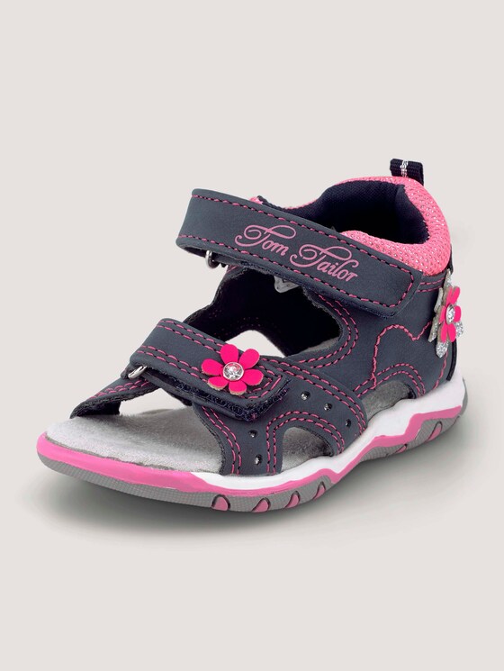 Sandalen mit Klettverschluss und Blumen - unisex - navy Sandalen mit Klettverschluss und Blumen - unisex - navy - 10 - TOM TAILOR
