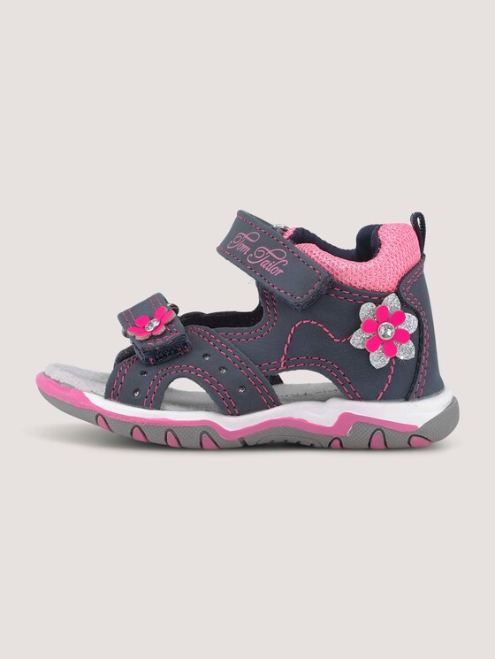 Sandalen mit Klettverschluss und Blumen - unisex - navy Sandalen mit Klettverschluss und Blumen - unisex - navy - 7 - TOM TAILOR