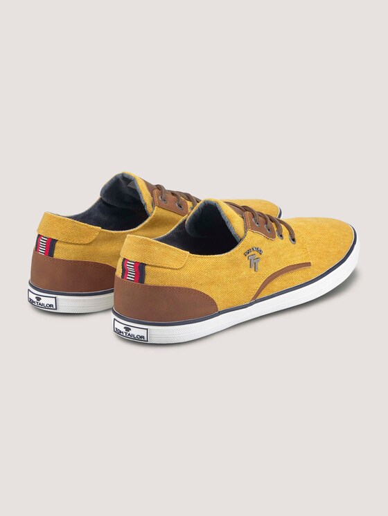 Strukturierte Schnürschuhe mit Lederdetails - Männer - yellow Strukturierte Schnürschuhe mit Lederdetails - Männer - yellow - 8 - TOM TAILOR