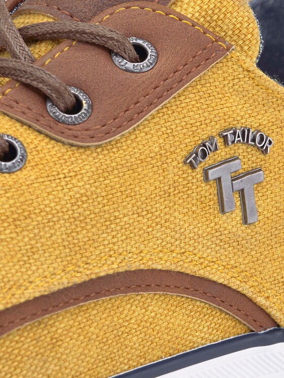 Strukturierte Schnürschuhe mit Lederdetails - Männer - yellow Strukturierte Schnürschuhe mit Lederdetails - Männer - yellow - 9 - TOM TAILOR