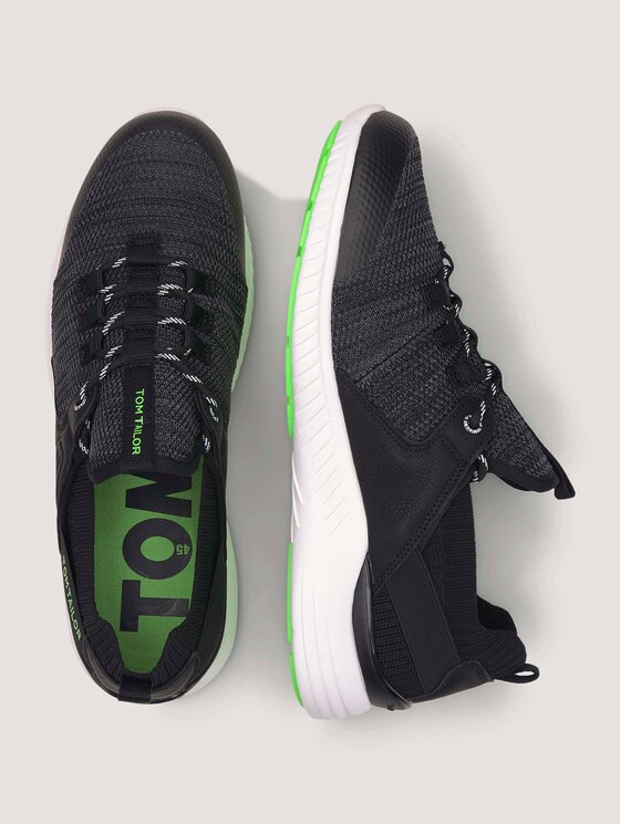 Strukturierte Sneaker - Männer - black-lime Strukturierte Sneaker - Männer - black-lime - 13 - TOM TAILOR