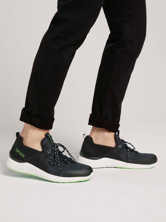 Strukturierte Sneaker - Männer - black-lime Strukturierte Sneaker - Männer - black-lime - 5 - TOM TAILOR