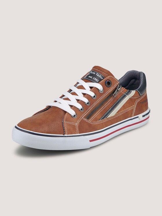 Sneaker mit seitlichem Reißverschluss - Männer - cognac Sneaker mit seitlichem Reißverschluss - Männer - cognac - 10 - TOM TAILOR