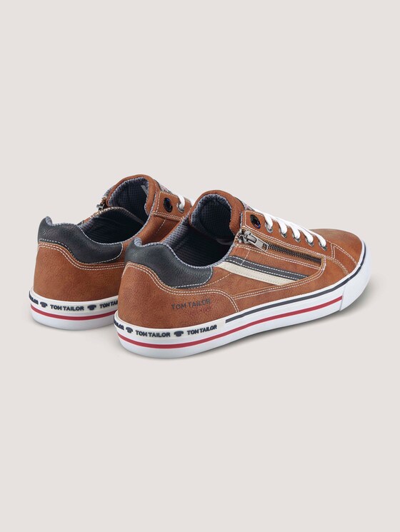 Sneaker mit seitlichem Reißverschluss - Männer - cognac Sneaker mit seitlichem Reißverschluss - Männer - cognac - 8 - TOM TAILOR