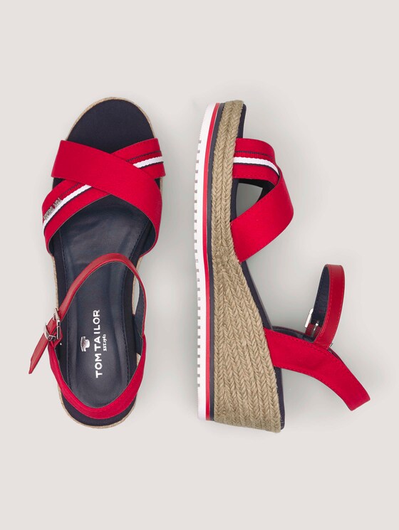 wedge-heel sandals - Women - red wedge-heel sandals - Women - red - 13 - TOM TAILOR