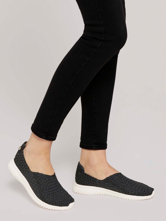 geflochtener Stoffslipper - Frauen - black geflochtener Stoffslipper - Frauen - black - 5 - TOM TAILOR
