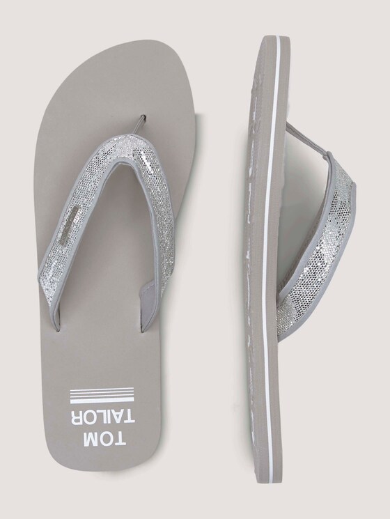 Metallic Glitzer Zehentreter - Frauen - white-silver Metallic Glitzer Zehentreter - Frauen - white-silver - 13 - TOM TAILOR