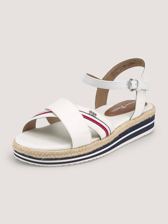 Sandale mit Streifendetail - Frauen - offwhite Sandale mit Streifendetail - Frauen - offwhite - 10 - TOM TAILOR Denim