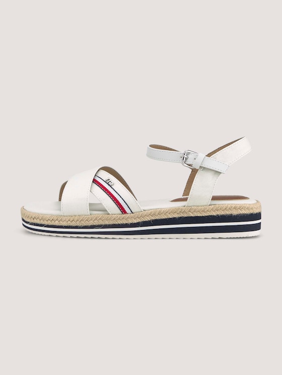 Sandale mit Streifendetail - Frauen - offwhite Sandale mit Streifendetail - Frauen - offwhite - 7 - TOM TAILOR Denim
