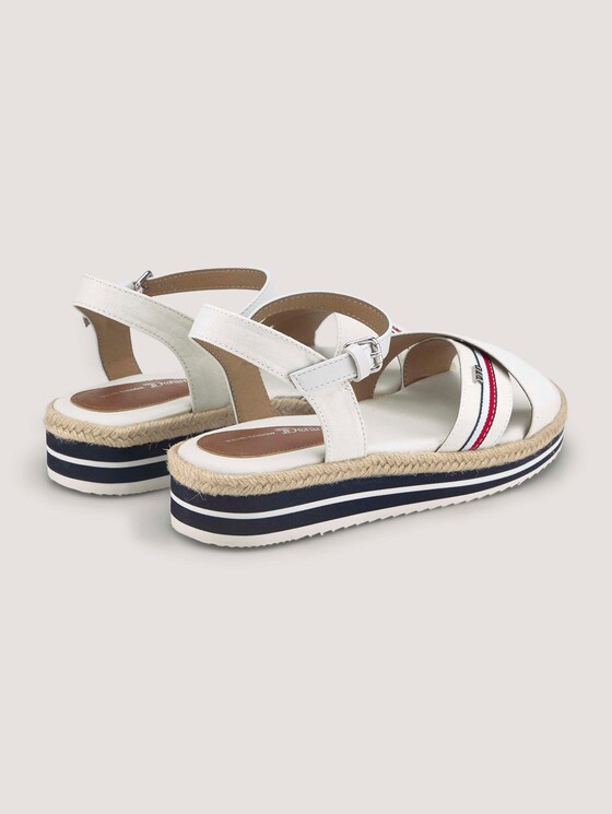 Sandale mit Streifendetail - Frauen - offwhite Sandale mit Streifendetail - Frauen - offwhite - 8 - TOM TAILOR Denim