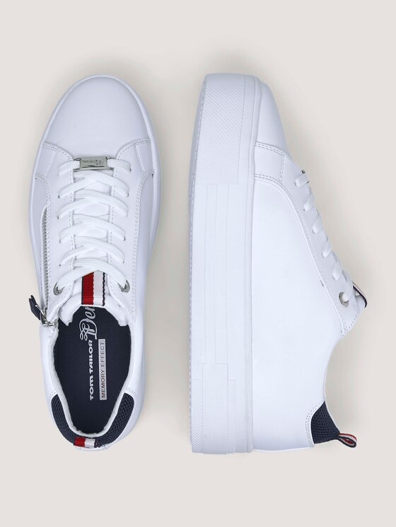 sneakers with zip details - Women - white sneakers with zip details - Women - white - 13 - TOM TAILOR Denim