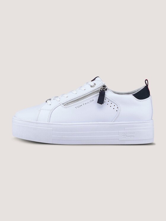 sneakers with zip details - Women - white sneakers with zip details - Women - white - 7 - TOM TAILOR Denim