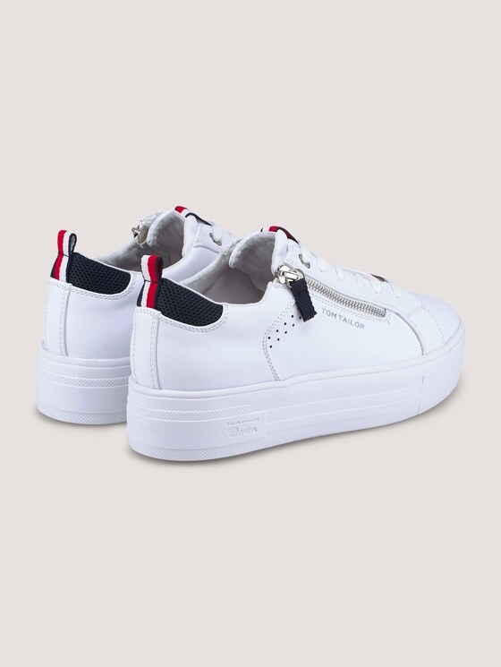 sneakers with zip details - Women - white sneakers with zip details - Women - white - 8 - TOM TAILOR Denim