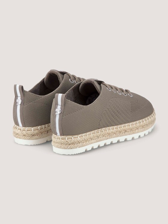 Sneaker mit geflochtener Bastsohle - Frauen - khaki Sneaker mit geflochtener Bastsohle - Frauen - khaki - 8 - TOM TAILOR Denim