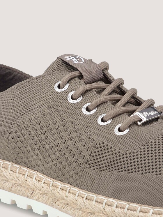 Sneaker mit geflochtener Bastsohle - Frauen - khaki Sneaker mit geflochtener Bastsohle - Frauen - khaki - 9 - TOM TAILOR Denim