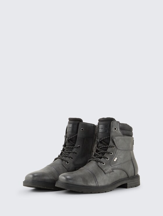 Wasserdichte Stiefeletten mit Fütterung von Men, coal