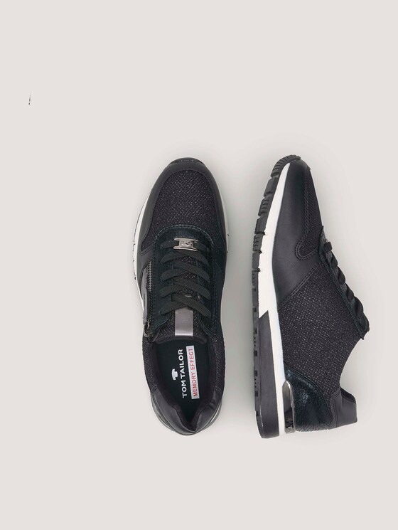 Sneakers met slangenhuid- en luipaardpatroon-details - Vrouwen - black Sneakers met slangenhuid- en luipaardpatroon-details - Vrouwen - black - 13 - TOM TAILOR