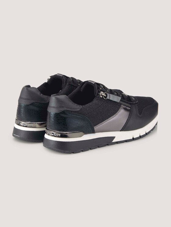 Sneakers met slangenhuid- en luipaardpatroon-details - Vrouwen - black Sneakers met slangenhuid- en luipaardpatroon-details - Vrouwen - black - 8 - TOM TAILOR