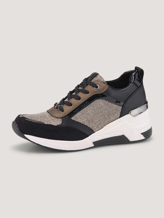 Sneaker mit Glitzernetz - Frauen - black-gold Sneaker mit Glitzernetz - Frauen - black-gold - 10 - TOM TAILOR