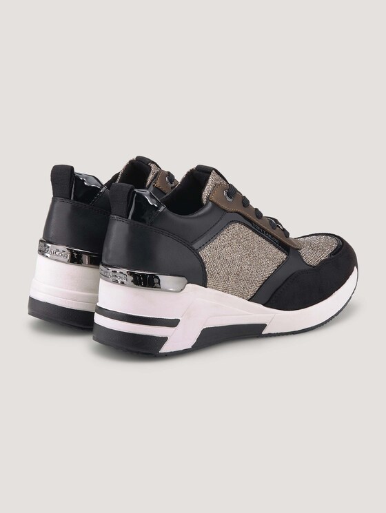 Sneaker mit Glitzernetz - Frauen - black-gold Sneaker mit Glitzernetz - Frauen - black-gold - 8 - TOM TAILOR