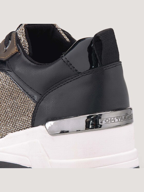 Sneaker mit Glitzernetz - Frauen - black-gold Sneaker mit Glitzernetz - Frauen - black-gold - 9 - TOM TAILOR