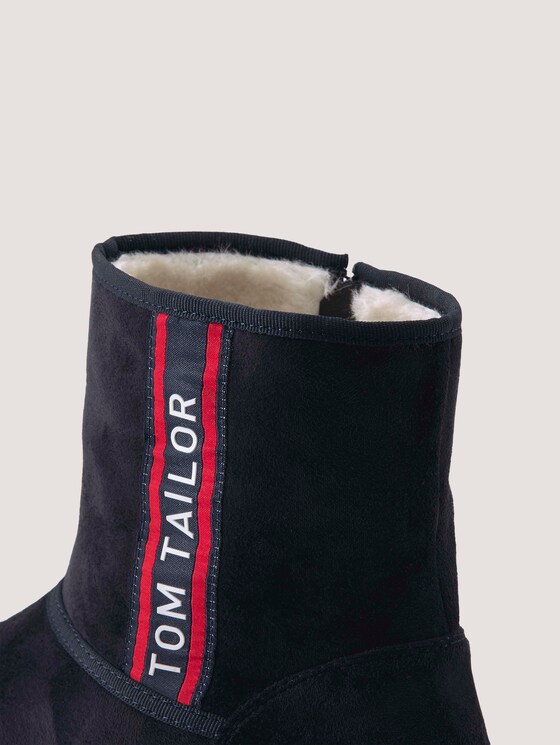 Platte laarzen met logo aan de zijkant - Vrouwen - navy Platte laarzen met logo aan de zijkant - Vrouwen - navy - 9 - TOM TAILOR